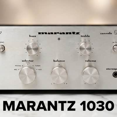 πΆβ¨ Marantz Model 1030 Stereo Amplifier β Silver Faceplate, Metal Case, Selectively Serviced, Ultrasonically Cleaned Knobs, Tested image 1