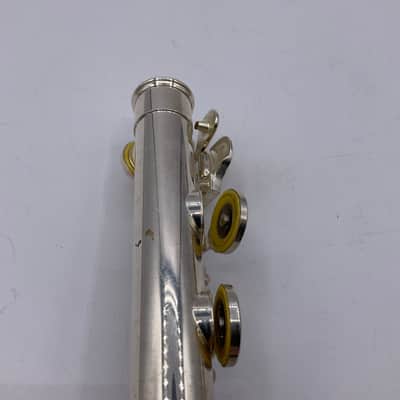 Unmarked Student Flute Silver Plated Closed Hole Flute With Hard Case image 5