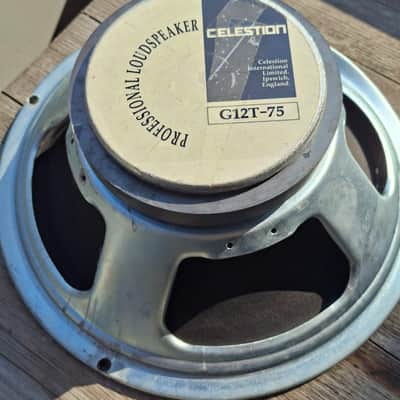 Celestion T3760 G12T-75 12" 75-Watt 16 Ohm Replacement Speaker 2010s - Silver image 1