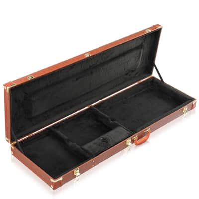 New Portable Cases Hard-Shell Wooden Carry Case for Electric Bass Guitars image 3