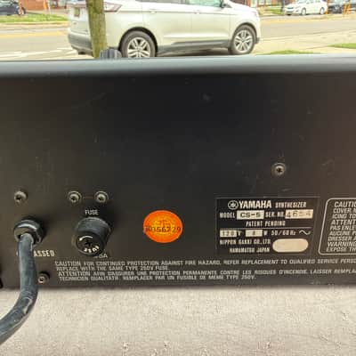 YAMAHA CS-5 1978 ANALOG SYNTHSIZER 1st. YEAR CLEAN ORIGINAL* TESTED READY! image 15