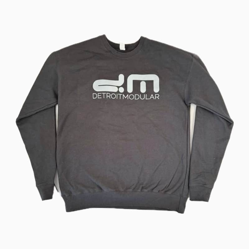 DM LONG SLEEVE SHIRTS-Crewneck Grey on Black / Medium : BRAND NEW :  [DETROIT MODULAR] image 1