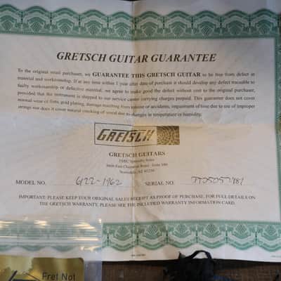 2005 Gretsch G6122-1962 Country Classic Hollow Electric Guitar Walnut Stain + COA OHSC image 12