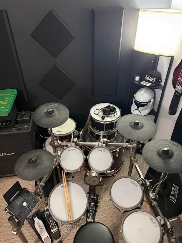 Simmons SD1250 Electronic Drum Kit with Mesh Pads 2021 - Present - Black image 1