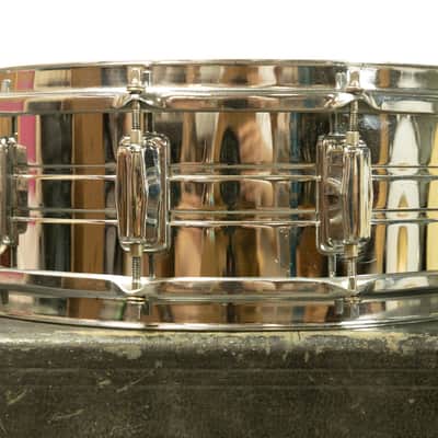 1970s Pearl 5x14 Chrome Over Steel Snare Drum image 6