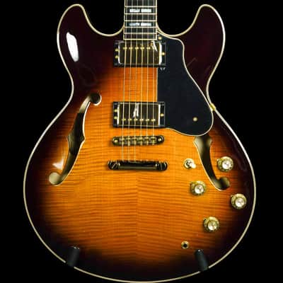 Yamaha SA2200 Semi-Hollow Electric Guitar - Brown Sunburst image 3