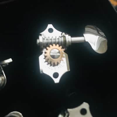 Waverly Slotted Pegheads Tuners with Butterbean Knobs for  2018 Nickel image 5