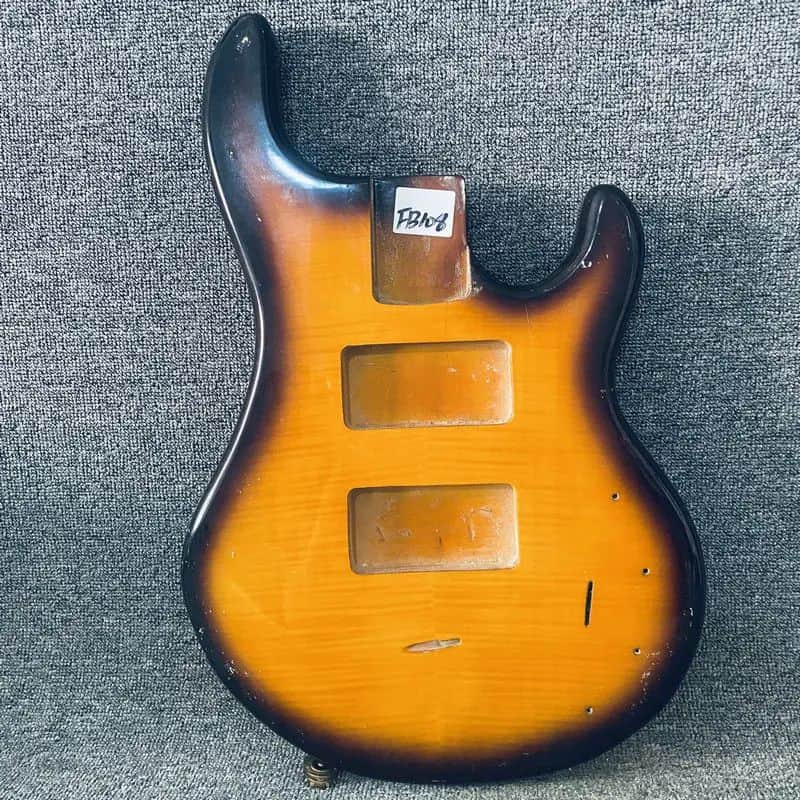 Harley Benton Style 4 or 5 String Bass Body in Natural Wood image 1