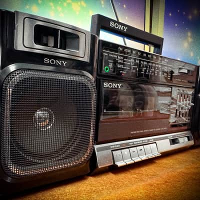 SONY CFS-1000S πRaReπ Vintage Stereo Cassette Boombox image 2