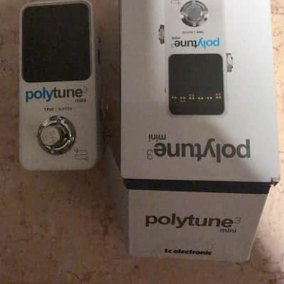 TC Electronic Polytune 3 Mini Polyphonic Tuning Pedal 2019 - Present - White image 2
