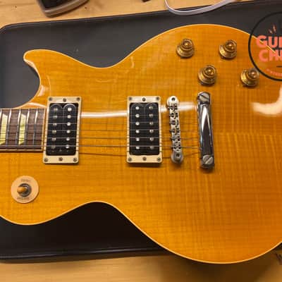 1999 Gibson Les Paul Classic Plus – Trans Amber, Slim ’60s Neck, OHSC image 16