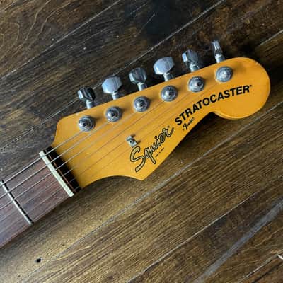 1985 Fender Japan Squier SST-30 'E' Serial Stratocaster with Rosewood Fretboard Black MIJ image 8