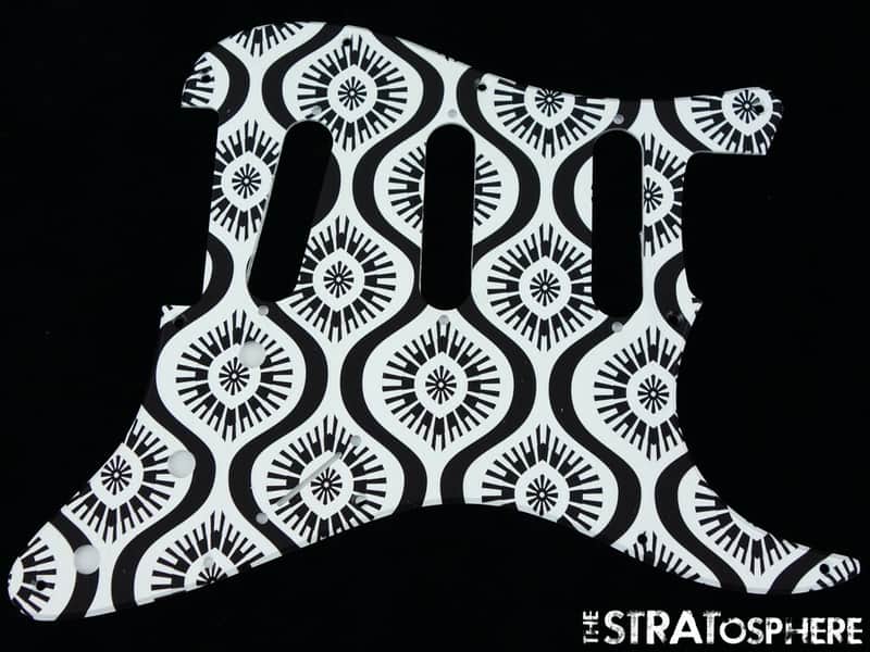 *NEW Stratocaster PICKGUARD for Fender Strat Standard 11 Hole Lashes Print image 1