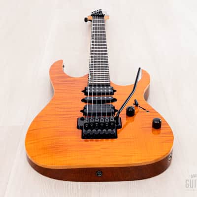 1996 Ibanez J Custom RG1508 HSH Amber Flame Top, Near-Mint w/ DiMarzio image 11