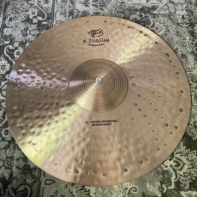Zildjian K Constantinople 20” Vintage Orchestral Medium Heavy Cymbals Pair image 1
