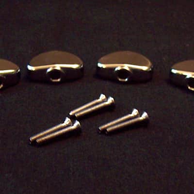 Genuine Grover chrome kidney tuning machine buttons. Full size. FREE shipping! image 2