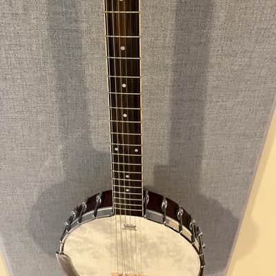 Washburn B6 Americana Series Open-Back 6-String Banjo 2010s - Natural Mahogany image 9
