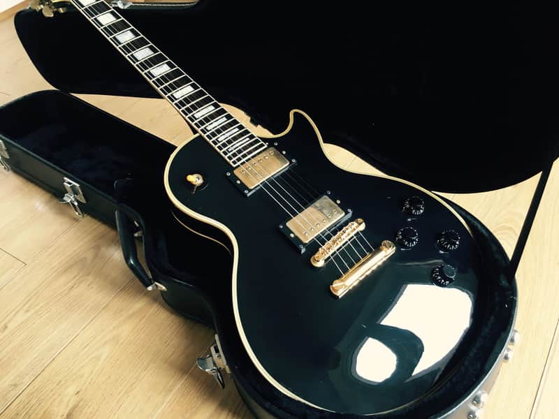 Epiphone　japan　les paul custom エピフォン富士弦 Epiphone Rare Japanese FujiGen Les Paul Custom Ebony Open | Reverb