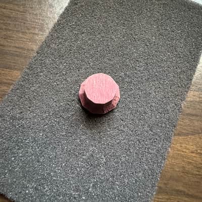 Guilford Purpleheart 1122 Facet Cut Volume/Tone potentiometer knob (1.5mm set screw/6mm shaft) - USA image 2