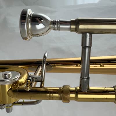 Yamaha YSL-448G Intermediate Bb/F Trombone 2010s - Lacquered Brass image 7