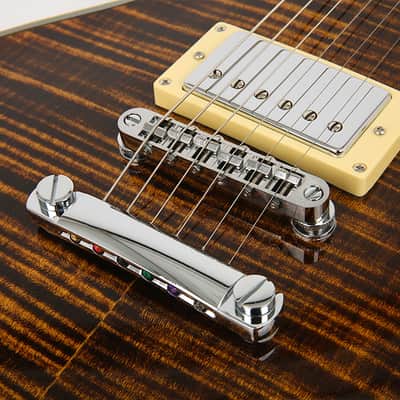 Swing MLP-100 Single Cutaway Electric Guitar Tiger Eye Flame Maple Top HH Bild 7