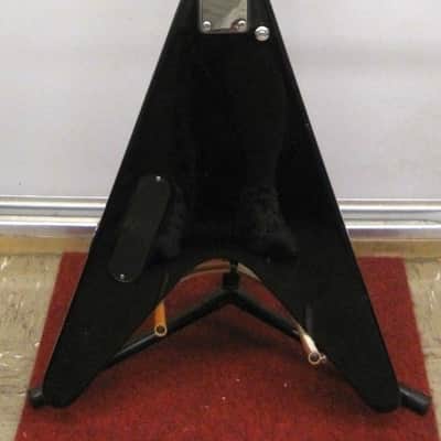 Black Mahar V-Style Electric Guitar image 4