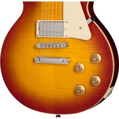 Epiphone Les Paul Standard 50s Figured Electric Guitar - Washed Cherry Sunburst image 7