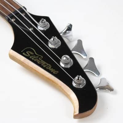 Early 2000's Silvertone Midnight Purple Indigo Jazz Bass J-Style Bass ~Rosewood Fretboard~ image 19