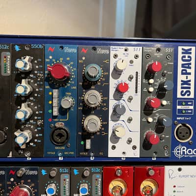 API 512c 500 Series Mic Preamp Module and Radial Lunch Box 2000 - Present Black image 11