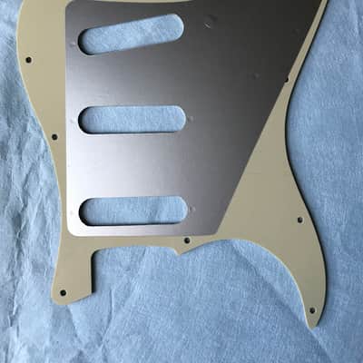 New 3 Ply Vintage Yellow  11 Hole Modern-Style Strat s/s/s Fits Fender Guitar Pickguard image 8