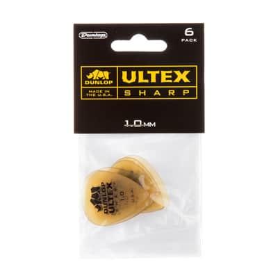 Dunlop 433P1.0 Ultex® Sharp Guitar Picks Six (6) Picks image 2