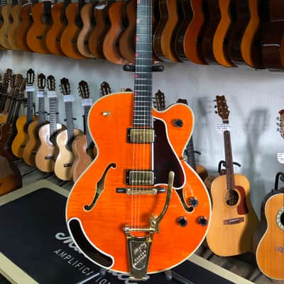 Rare Gibson Chet Atkins Country Gentleman de 1992 Sunrise Orange USA avec ses papiers et étui image 3