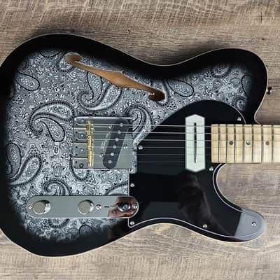 MyDream Partcaster Custom Built - Thinline Black Paisley Charlie Christian image 2