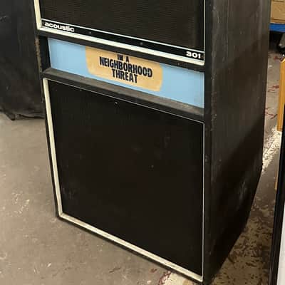 Vintage 1970s Acoustic Control Corp. Model 370 solid state Bass Amp Head & Model 301 Pair Of 1x18” Folded Horn Speaker Cabinets~LOUD~Known as “The Jaco Rig” image 2