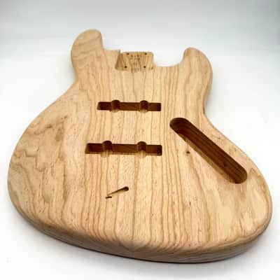 Jazz Bass Body 5-String Swamp Ash Unfinished 2-Piece Light Mint/New bb6505 image 5