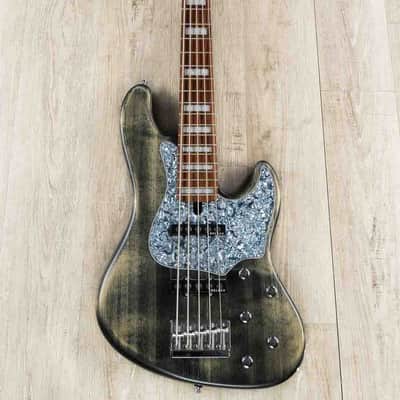 Mayones Jabba Hadrien Feraud HF5 Bass, Antique Black, Delano Pickups, Pau Ferro image 3