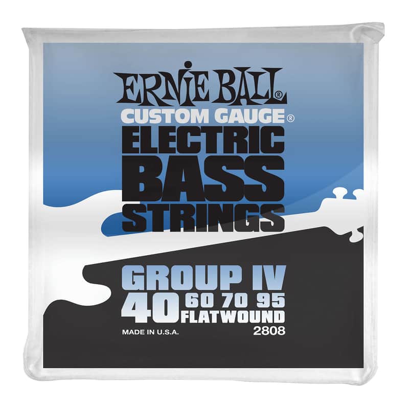 Ernie Ball 2808 Flatwound Group IV Electric Bass Strings (40-95) image 1