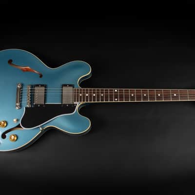 2023 Gibson Custom Shop '59 ES-335 Dot Reissue - Pelham Blue VOS | USA Vintage 1959 Semi-Hollow Custombucker AlNiCo III Unpotted Humbucker 3.39kg | CoA OHSC image 3