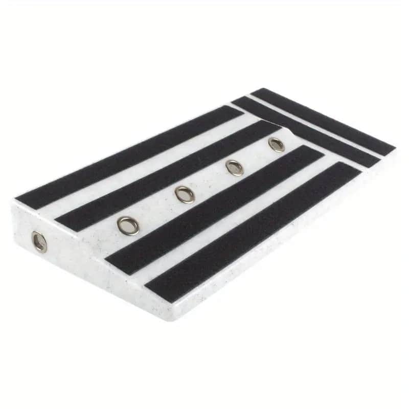 Rockhouse 2- Tier Pedal Board With Power Supply Storage In Gray - NEW image 1