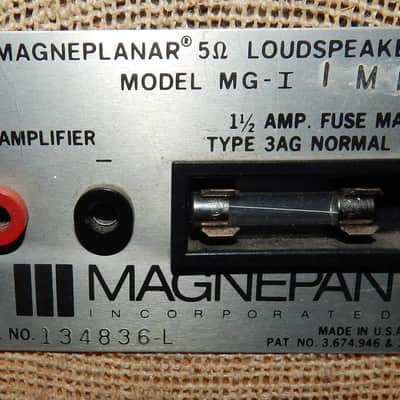 Magnepan Magneplanar MG-I IMP vintage speakers image 4