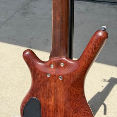 Used Warwick Pro Series Corvette Bubinga 4 Passive 4 String Bass with Gig Bag image 8