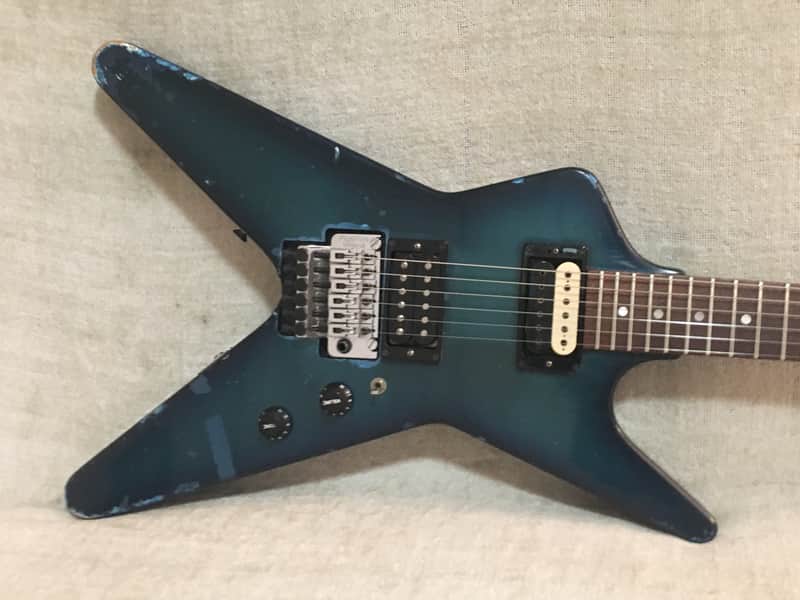 1982 Dean ML USA Baby Series Blueburst 24 3/4” Scale Floyd Rose Original Mod Rare Model image 1