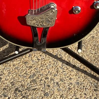 Ibanez Model 1910 1972 Red Sunburst Semi-Hollow Body Electric Guitar image 13