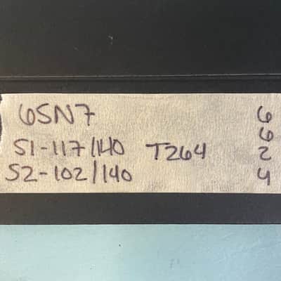 1956 Sylvania 6SN7GTB Vintage Philco Black Plate Chrome Top Preamp Tube! T264 image 7