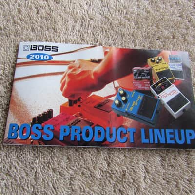 2010 Boss Product Lineup Genuine Boss Product Sheet From 2010. Excellent Condition image 1