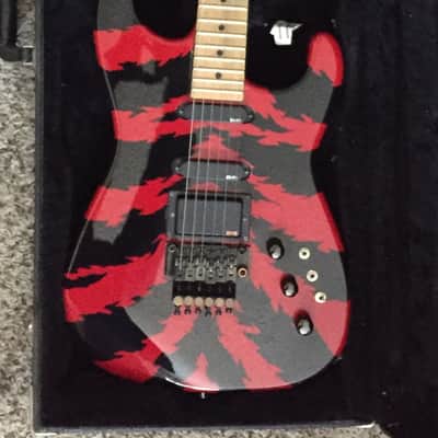 Jackson USA Custom Shop Strat Body San Dimas 1988 Red w/ Black Bolt image 1
