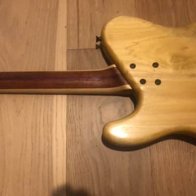Custom built Tele style flat top with Zebrawood top and Seymour Duncan humbucker pickups image 5