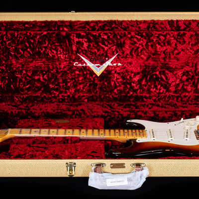 Fender Custom Shop 1958 Stratocaster Relic Faded Aged Chocolate 3-Color Sunburst (571) image 7