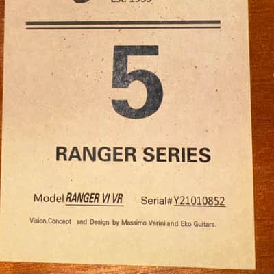 Eko Ranger 6 VR 2010s - Honey Burst image 4