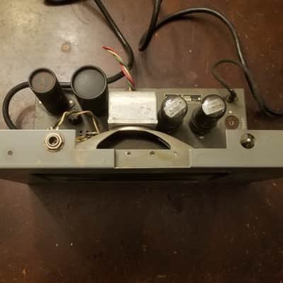 DuKane Tiny mono tube amp 1A370 dual 50L6 and 6x9 AlNiCo speaker 1954 - grey paint image 3
